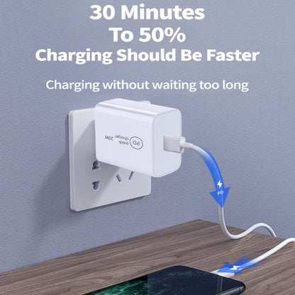 SDC-20W 2 in 1 PD 20W USB-C / Type-C Travel Charger + 3A PD 3.0   USB-C / Type-C to USB-C / Type-...