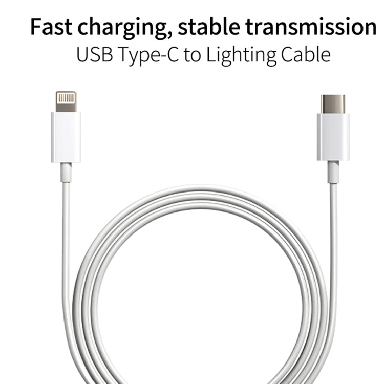 SDC-20W 2 in 1 PD 20W USB-C / Type-C Travel Charger + 3A PD3.0 USB-C / Type-C to 8 Pin Fast Charg...