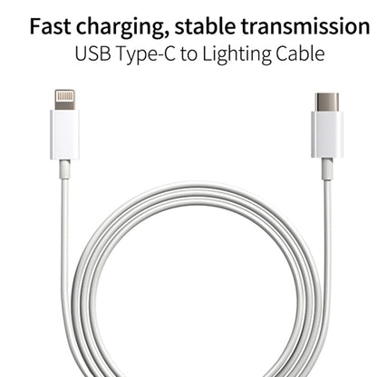 SDC-20W 2 in 1 PD 20W USB-C / Type-C Travel Charger + 3A PD3.0 USB-C / Type-C to 8 Pin Fast Charg...