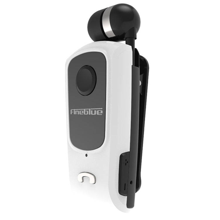 F920 CSR4.1 Retractable Cable Caller Vibration Reminder Anti-theft Bluetooth Headset, Black, Whit...