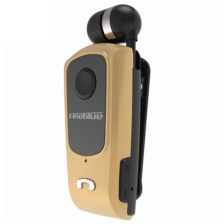 F920 CSR4.1 Retractable Cable Caller Vibration Reminder Anti-theft Bluetooth Headset, Black, Whit...
