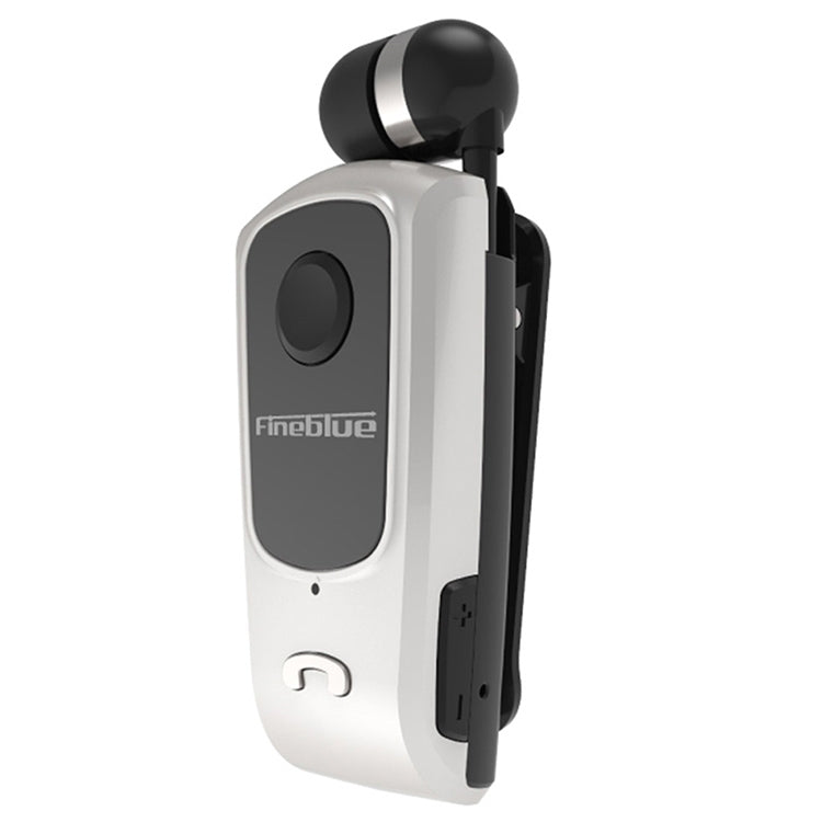F920 CSR4.1 Retractable Cable Caller Vibration Reminder Anti-theft Bluetooth Headset, Black, Whit...