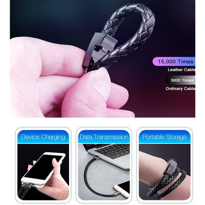 XJ-27 3A USB to Type-C Creative Bracelet Data Cable, Cable Length: 22.5cm, XJ-27 Type-C����������...