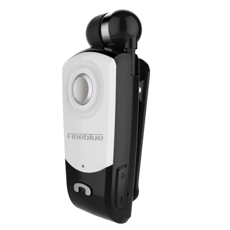 F960 CSR4.1 Retractable Cable Caller Vibration Reminder Anti-theft Bluetooth Headset, Black, Whit...