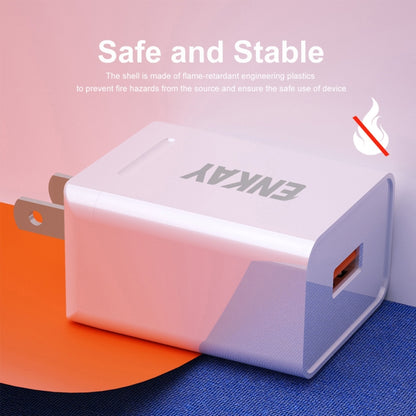 ENKAY Hat-Prince U015 18W 3A QC3.0 Fast Charging Power Adapter US Plug Portable Travel Charger���...