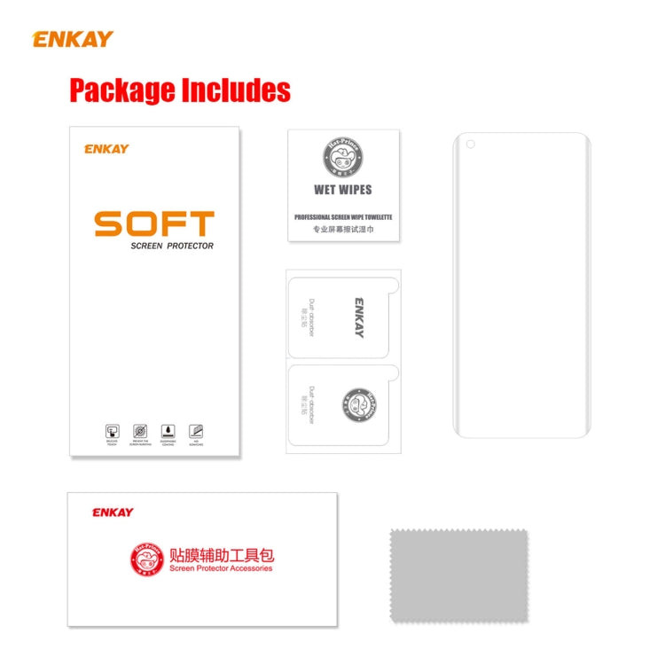 ENKAY Hat-Prince 3D Full Screen PET Curved Hot Bending HD Screen Protector Soft Film Support Fing...