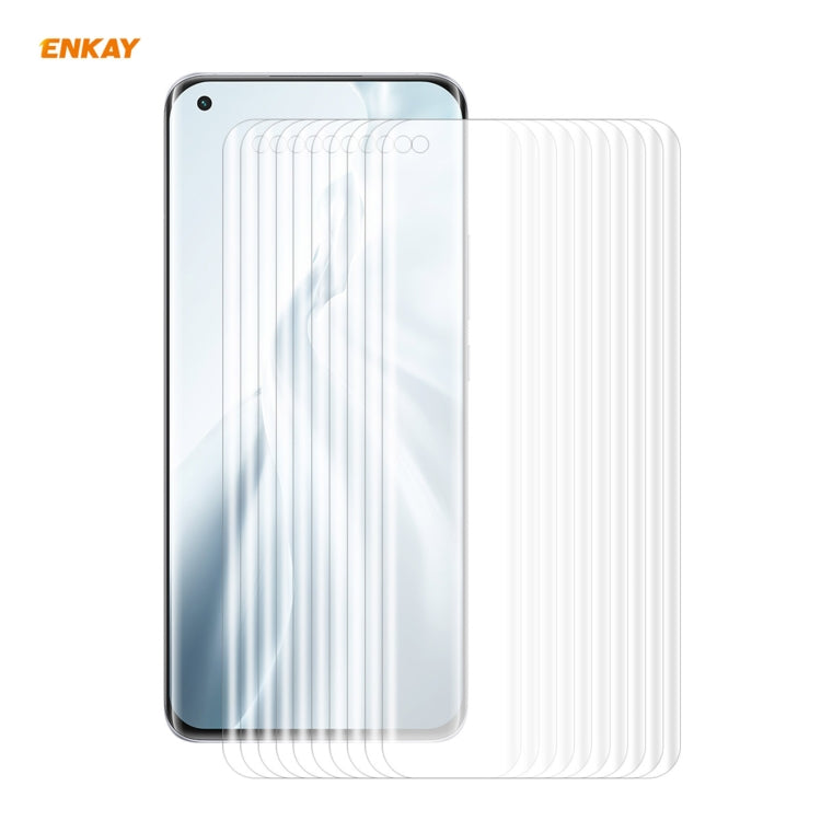 10 PCS ENKAY Hat-Prince 3D Full Screen PET Curved Hot Bending HD Screen Protector Soft Film, Supp...