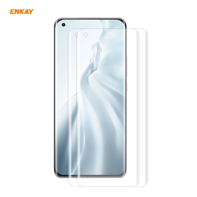 2 PCS ENKAY Hat-Prince 3D Full Screen PET Curved Hot Bending HD Screen Protector Soft Film Suppor...