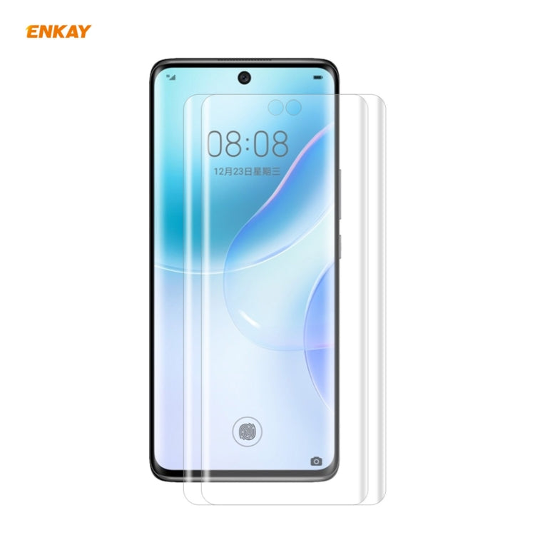 2 PCS ENKAY Hat-Prince 3D Full Screen PET Curved Hot Bending HD Screen Protector Soft Film Suppor...