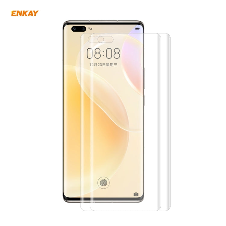 2 PCS ENKAY Hat-Prince 3D Full Screen PET Curved Hot Bending HD Screen Protector Soft Film Suppor...