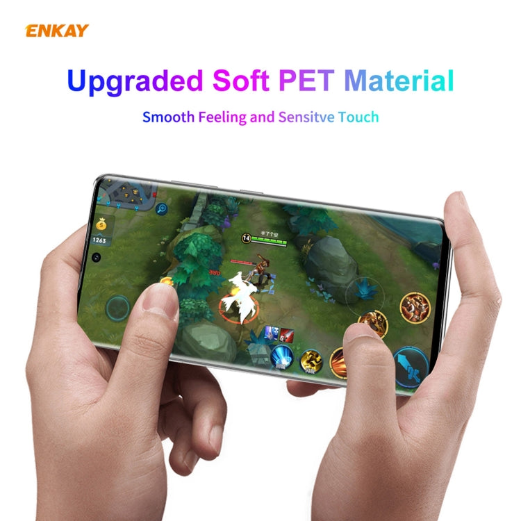 5 PCS For Samsung Galaxy S21 Ultra 5G ENKAY Hat-Prince 3D Full Screen PET Curved Hot Bending HD S...