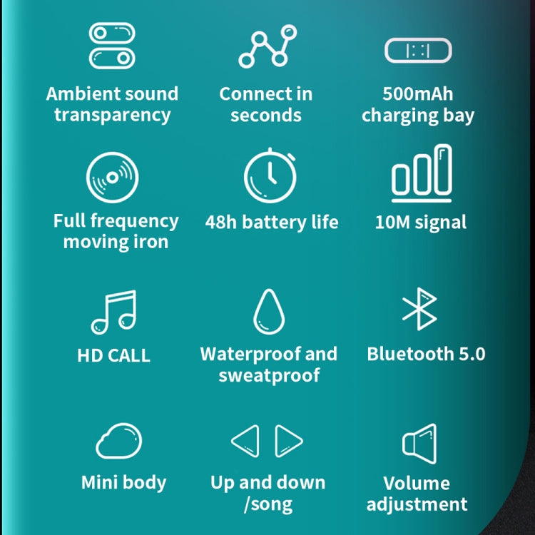 T25 Over-ear Single-ear Invisible Wireless Earphone