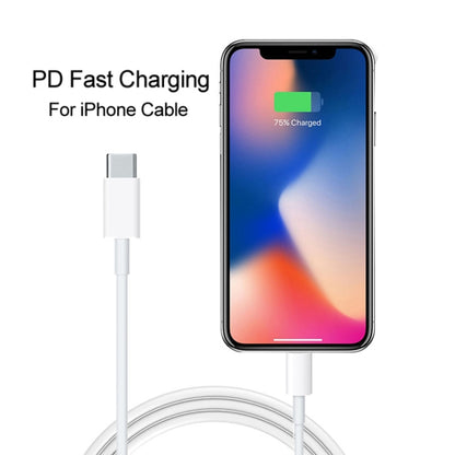A2344 20W PD 3.0 Type-C / USB-C Folding Travel Charger + USB-C / Type-C to 8 Pin Fast Charging Da...