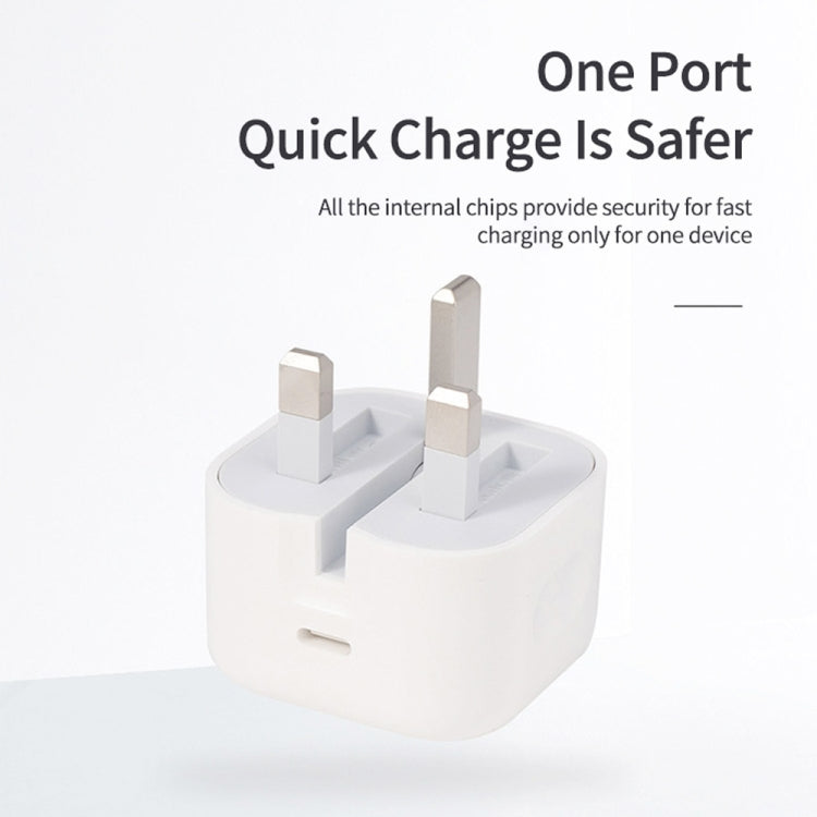 A2344 20W PD 3.0 Type-C / USB-C Folding Travel Charger + USB-C / Type-C to 8 Pin Fast Charging Da...