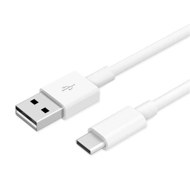 Dual USB Portable Travel Charger + 1 Meter USB to Type-C Data Cable, EU Plug