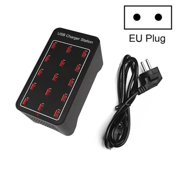 XLD-A7 100W 15 USB Ports Fast Charger Station Smart Charger, AC 100-240V, 100W 15 USB Ports EU Pl...