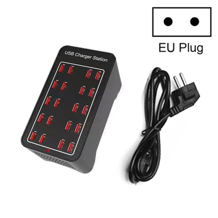 100W 20 USB Ports Fast Charger Station Smart Charger, AC 100-240V, 100W 20 USB Ports EU Plug�����...
