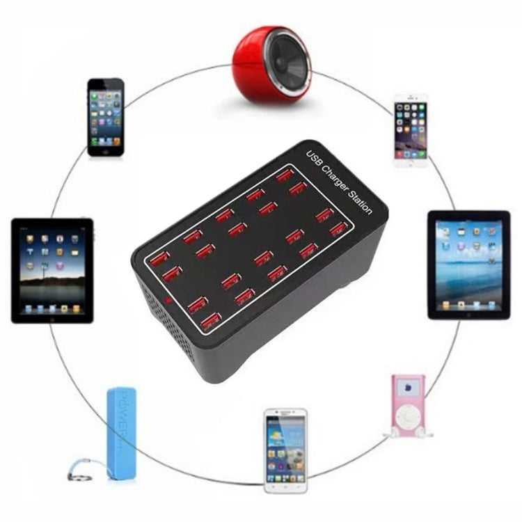 100W 20 USB Ports Fast Charger Station Smart Charger, AC 100-240V, 100W 20 USB Ports EU Plug�����...