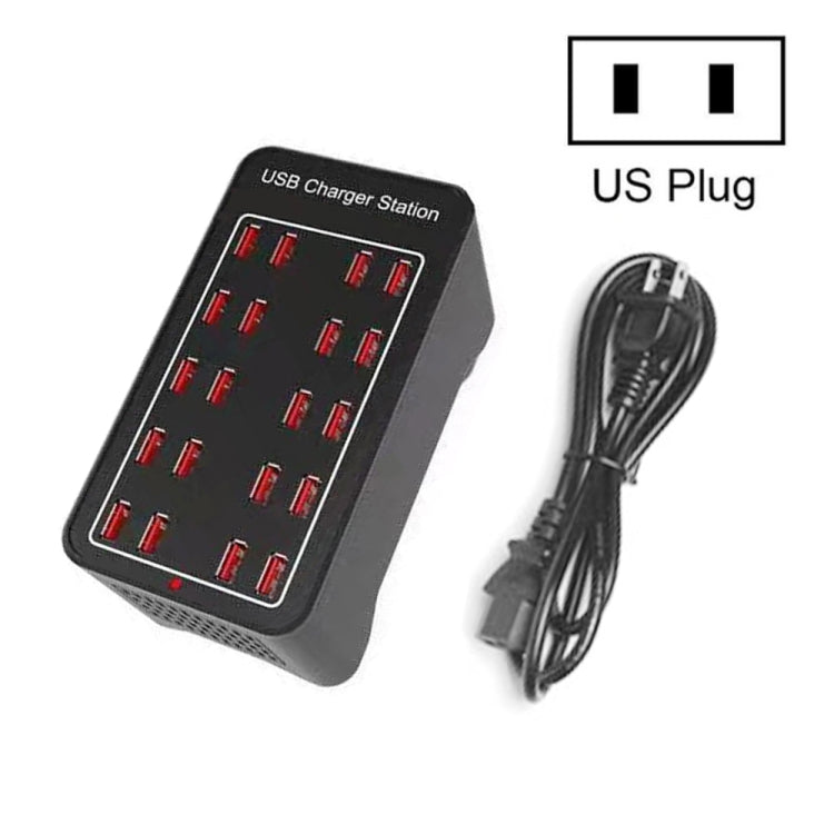 100W 20 USB Ports Fast Charger Station Smart Charger, AC 100-240V, 100W 20 USB Ports EU Plug�����...