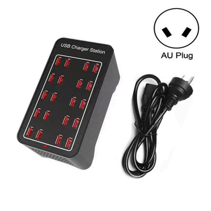 100W 20 USB Ports Fast Charger Station Smart Charger, AC 100-240V, 100W 20 USB Ports EU Plug�����...