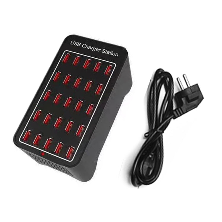 150W 25 USB Ports Fast Charger Station Smart Charger, AC 110-240V, 150W 25 USB Ports EU Plug�����...