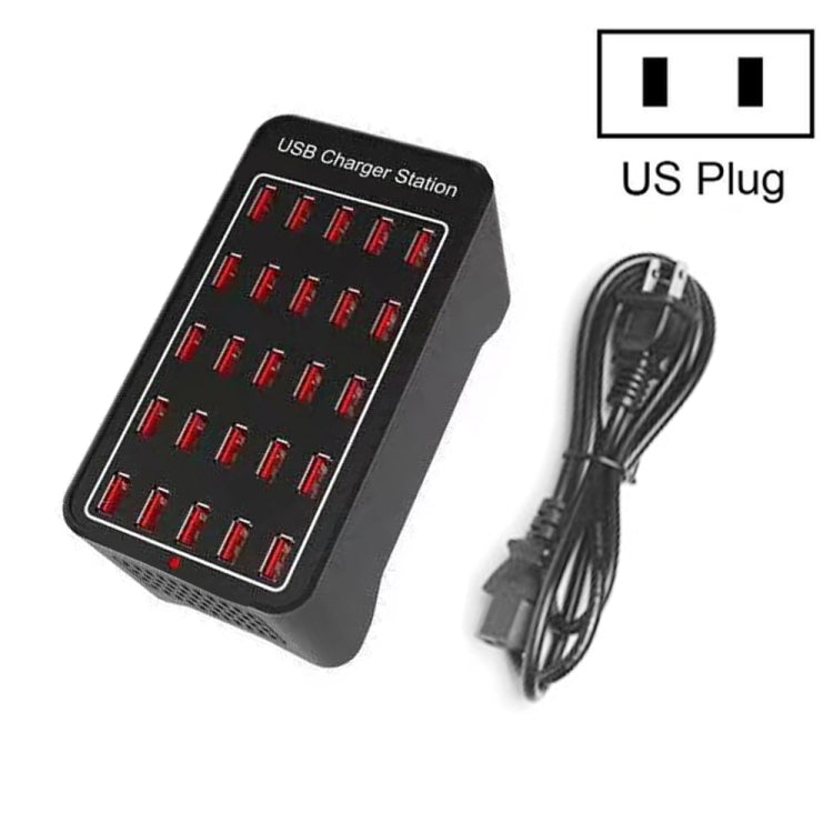 150W 25 USB Ports Fast Charger Station Smart Charger, AC 110-240V, 150W 25 USB Ports EU Plug�����...
