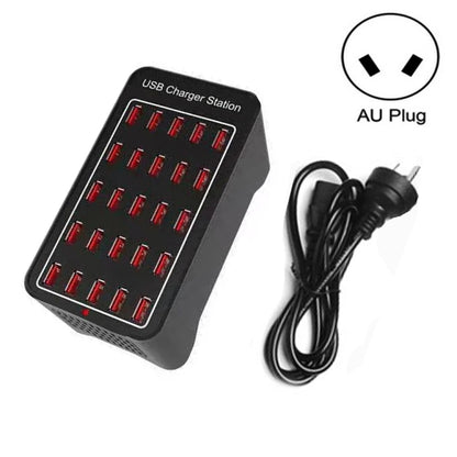 150W 25 USB Ports Fast Charger Station Smart Charger, AC 110-240V, 150W 25 USB Ports EU Plug�����...