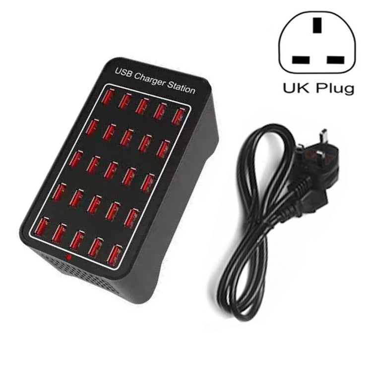 150W 25 USB Ports Fast Charger Station Smart Charger, AC 110-240V, 150W 25 USB Ports EU Plug�����...