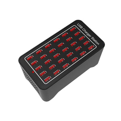 XLD-A7 150W 30 USB Ports Fast Charger Station Smart Charger, AC 110-240V, 150W 30 USB Ports EU Pl...