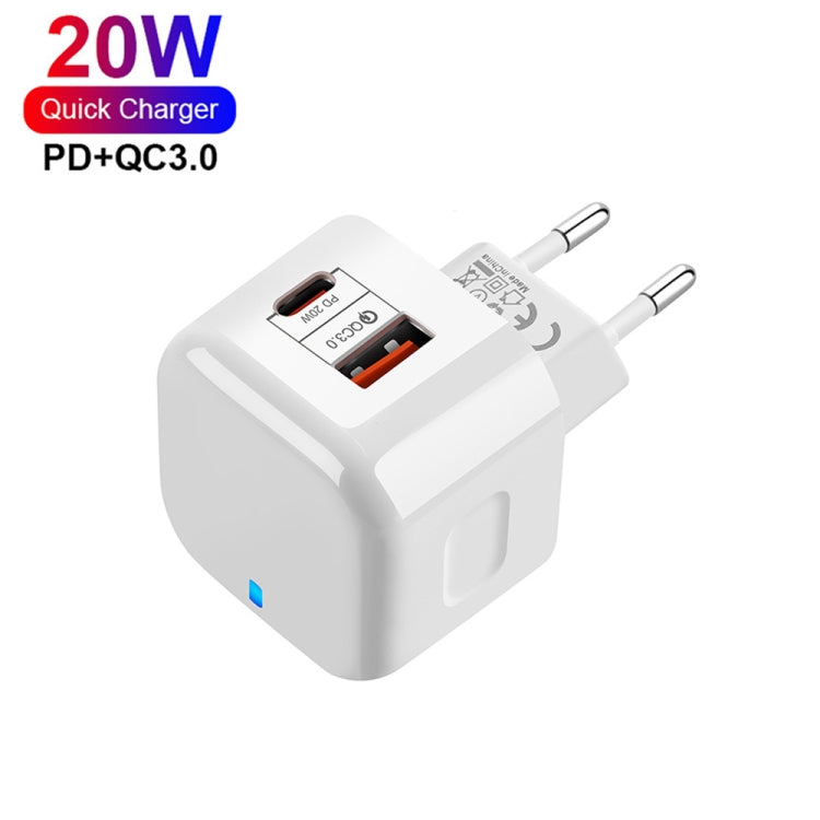 YSY-6087PD 20W PD3.0 + QC3.0 Dual Fast Charge Travel Charger with USB to Micro USB Data Cable����...