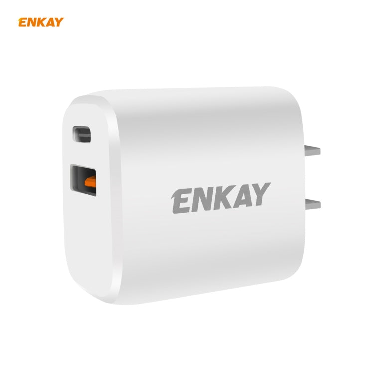 20W PD + QC 3.0 Dual Ports Fast Charging Travel Charger