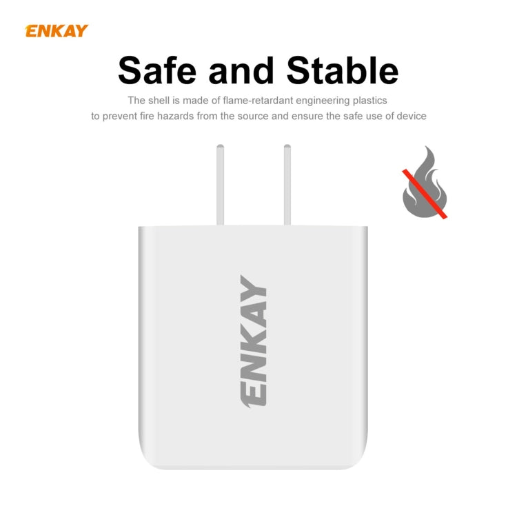 20W PD + QC 3.0 Dual Ports Fast Charging Travel Charger