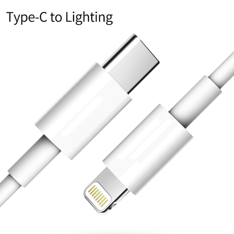 PD 20W Single USB-C / Type-C Port Travel Charger + 3A PD3.0 USB-C / Type-C to 8 Pin Fast Charge D...