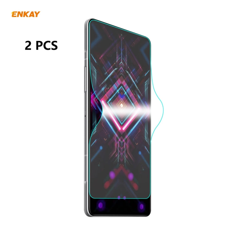 2 PCS ENKAY Hat-Prince Full Glue Full Coverage Screen Protector Explosion-proof Hydrogel Film����...