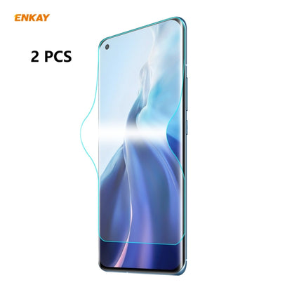 2 PCS ENKAY Hat-Prince Full Glue Full Coverage Screen Protector Explosion-proof Hydrogel Film����...