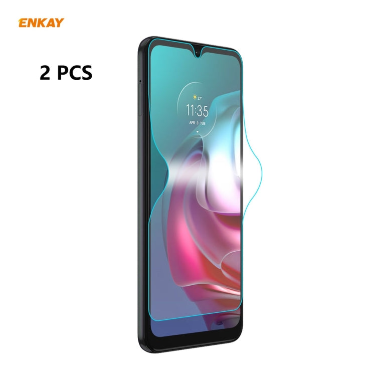 2 PCS ENKAY Hat-Prince Full Glue Full Coverage Screen Protector Explosion-proof Hydrogel Film����...