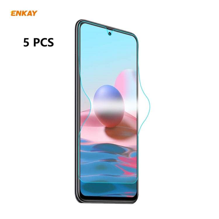 5 PCS ENKAY Hat-Prince Full Glue Full Coverage Screen Protector Explosion-proof Hydrogel Film����...