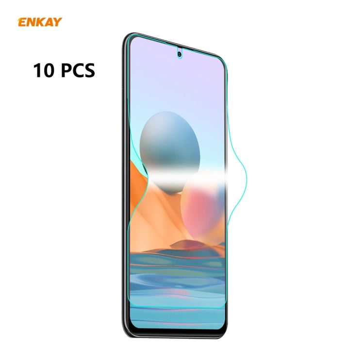 10 PCS ENKAY Hat-Prince Full Glue Full Coverage Screen Protector Explosion-proof Hydrogel Film���...