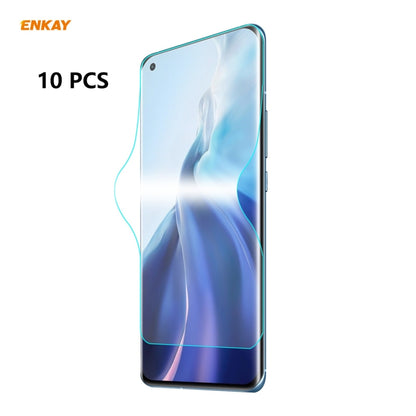 10 PCS ENKAY Hat-Prince Full Glue Full Coverage Screen Protector Explosion-proof Hydrogel Film���...