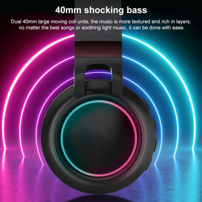 Colorful LED Bluetooth 5.0 HiFi Stereo Foldable Headset