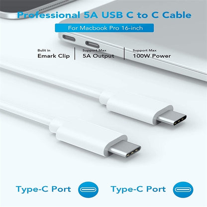 30W USB-C / Type-C Laptop Portable Power Adapter with 1.8m USB-C / Type-C to USB-C / Type-C Charg...
