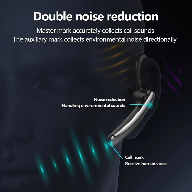 F990 Rotating Hook Handsfree Business Bluetooth Earphones