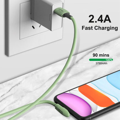 ENKAY Hat-Prince ENK-CB211 2.4A USB to 8 Pin 90 Degree Elbow Silicone Data Sync Fast Charging Cab...