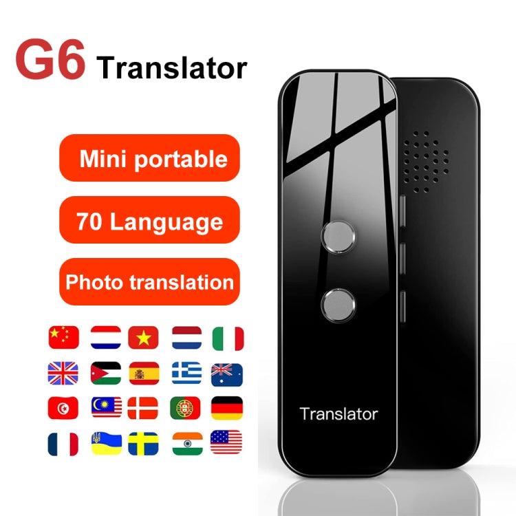 G6 Portable Instant Real Time Voice Translator Multi Language Translator Voice Translaty Personal...