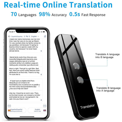 G6 Portable Instant Real Time Voice Translator Multi Language Translator Voice Translaty Personal...