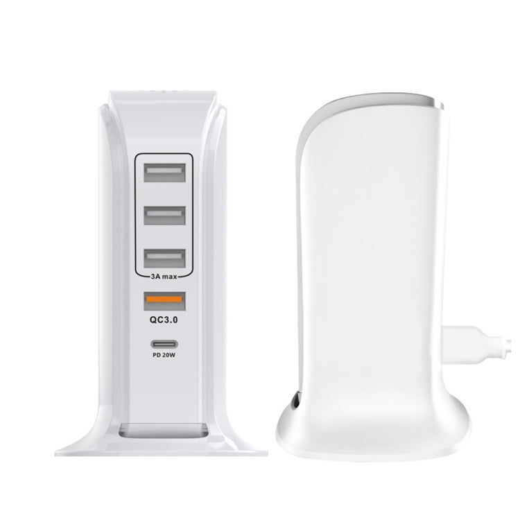 PD-36W PD3.0 + QC3.0 4-port USB Mobile Phone Charging Sailboat Multi Port Charger,, EU Plug, AU P...