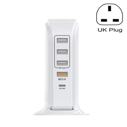 PD-36W PD3.0 + QC3.0 4-port USB Mobile Phone Charging Sailboat Multi Port Charger,, EU Plug, AU P...