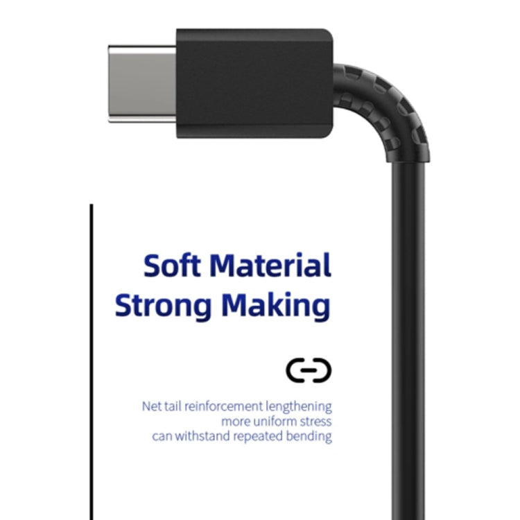 XJ-69 1m 3A USB-C / Type-C to Type-C TPU Charging Sync Data Cable for Mobile Phone, 1 PC