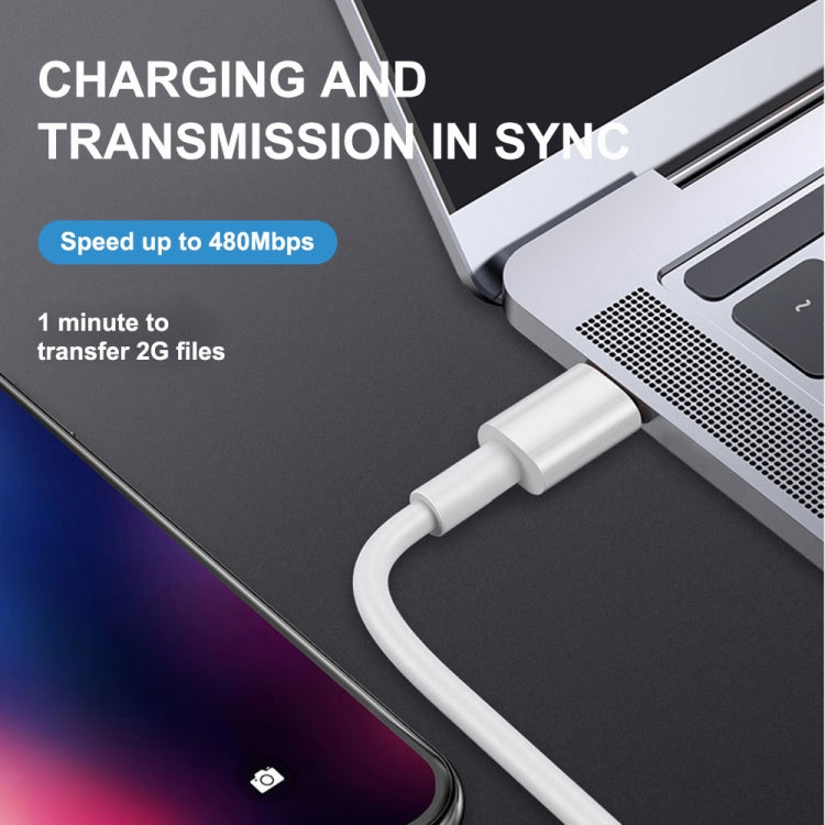 PD20W USB-C / Type-C to 8 Pin PD Fast Charging Sync Data Cable for iPhone 13 / 12 Series, 1m, 1.5...