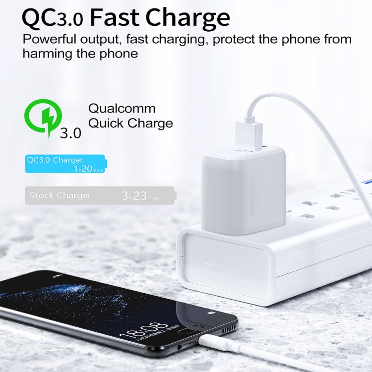 CS-20W Mini Portable PD3.0 + QC3.0 Dual Ports Fast Charger with 3A Type-C to Type-C  Data Cable��...